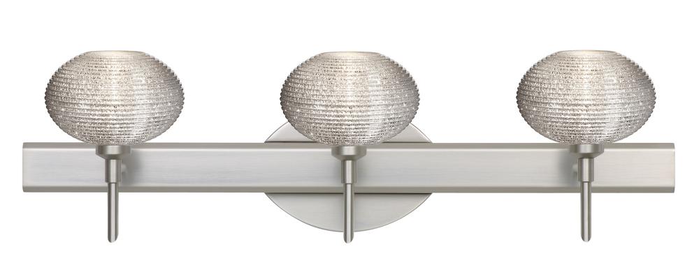 Besa Wall Lasso Satin Nickel Glitter 3x5W LED