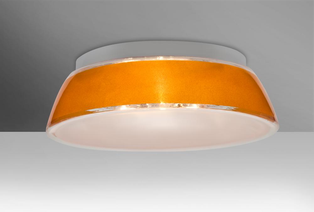 Besa, Pica 17 Ceiling, Gold Sand, 3x9W LED