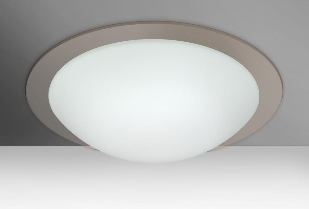 Besa Ceiling Ring 19 White/Transparent Smoke 1x28W LED