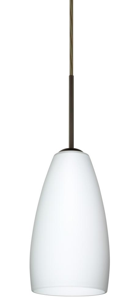 Besa Chrissy Pendant For Multiport Canopy Bronze Opal Matte 1x40W Halogen