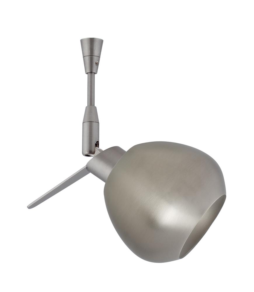 Besa Mojo Spotlight With 6" Stem Metal Satin Nickel 1x50W Halogen Mr16