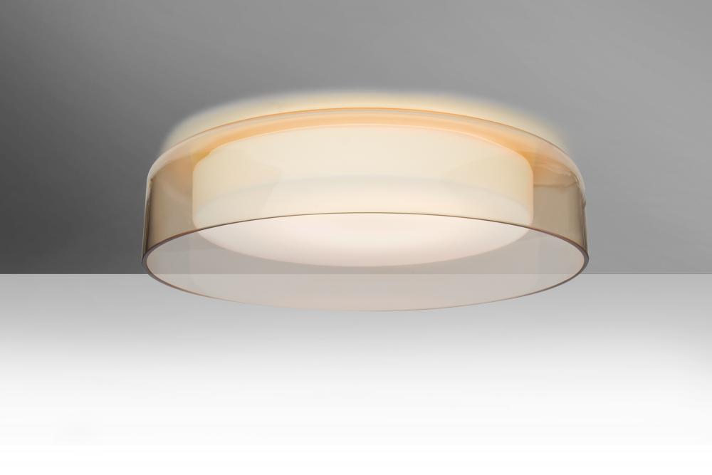 Besa Tango 15 Ceiling, Cognac/Opal Matte, 1x17W LED