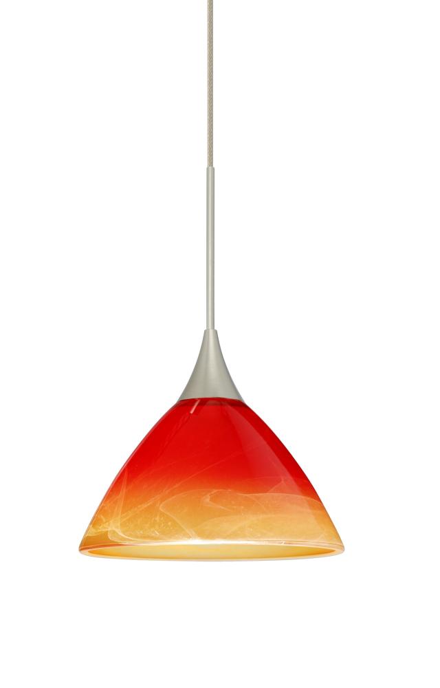 Besa Pendant Domi Satin Nickel Solare 1x50W Halogen