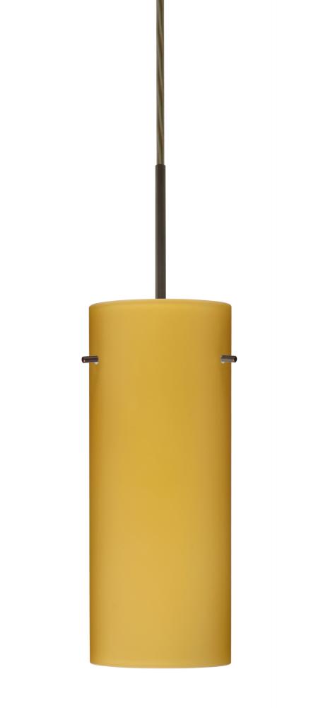 Besa Stilo 10 Pendant For Multiport Canopy Bronze Vanilla Matte 1x100W Medium Base