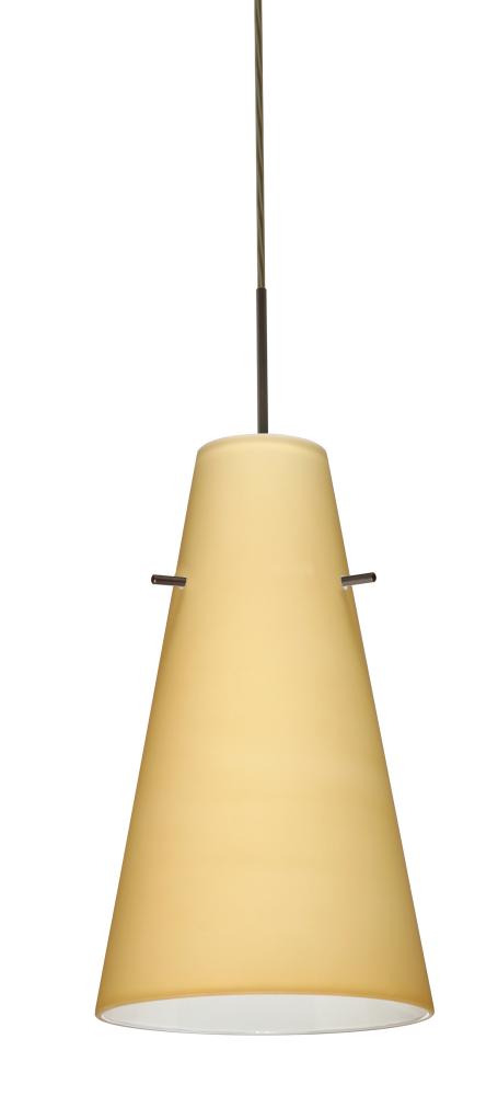 Besa Cierro Pendant For Multiport Canopy Bronze Vanilla Matte 1x100W Medium Base
