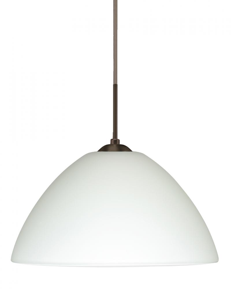 Besa Tessa LED Pendant For Multiport Canopy White Bronze 1x9W LED