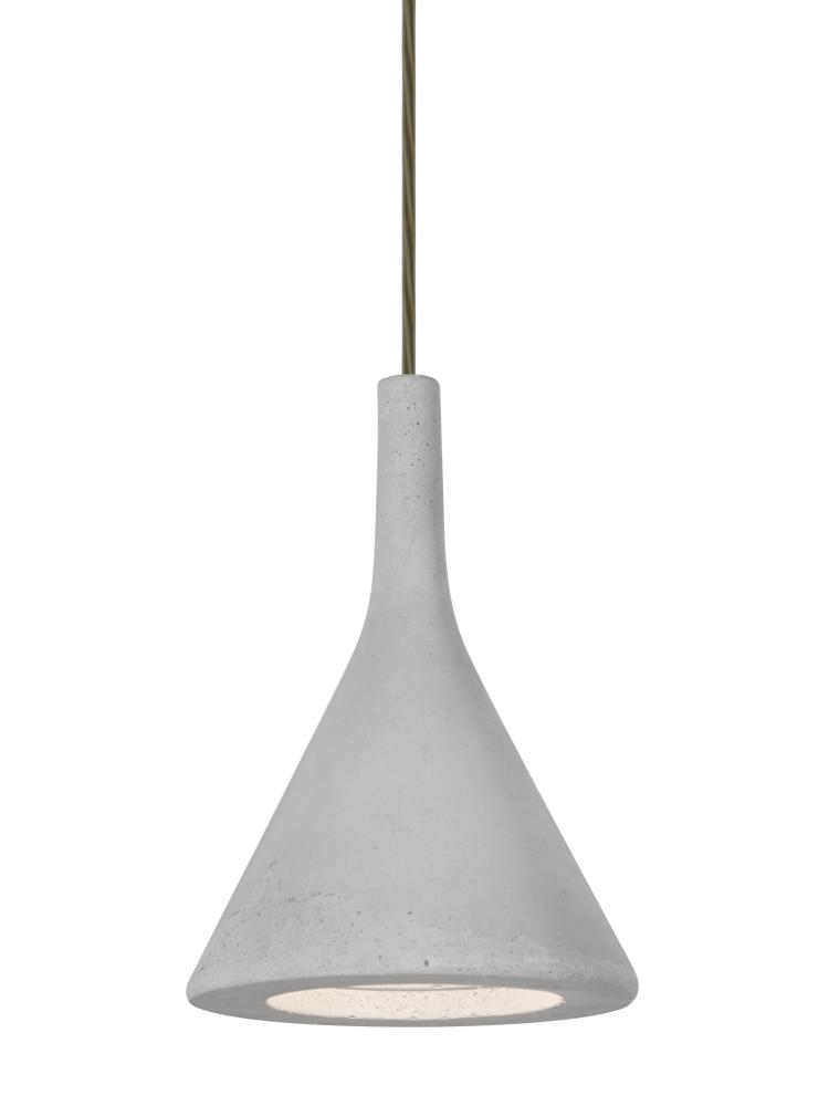 Besa Gala Pendant For Multiport Canopy, Natural, Bronze Finish, 1x9W LED