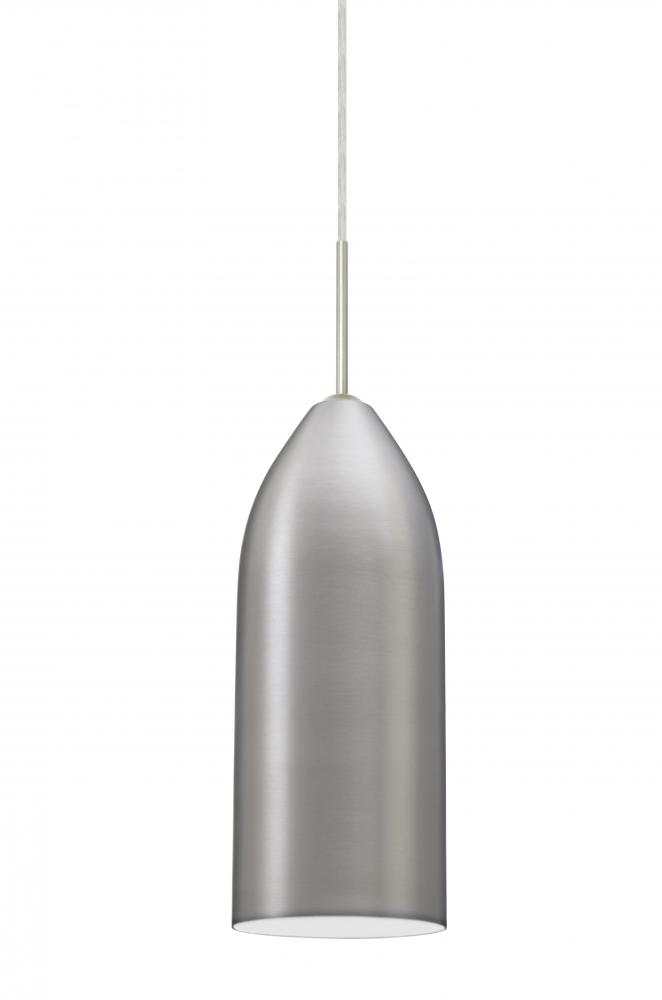 Besa, Lindy Pendant For Multiport Canopy, White, Bronze Finish, 1x9W LED