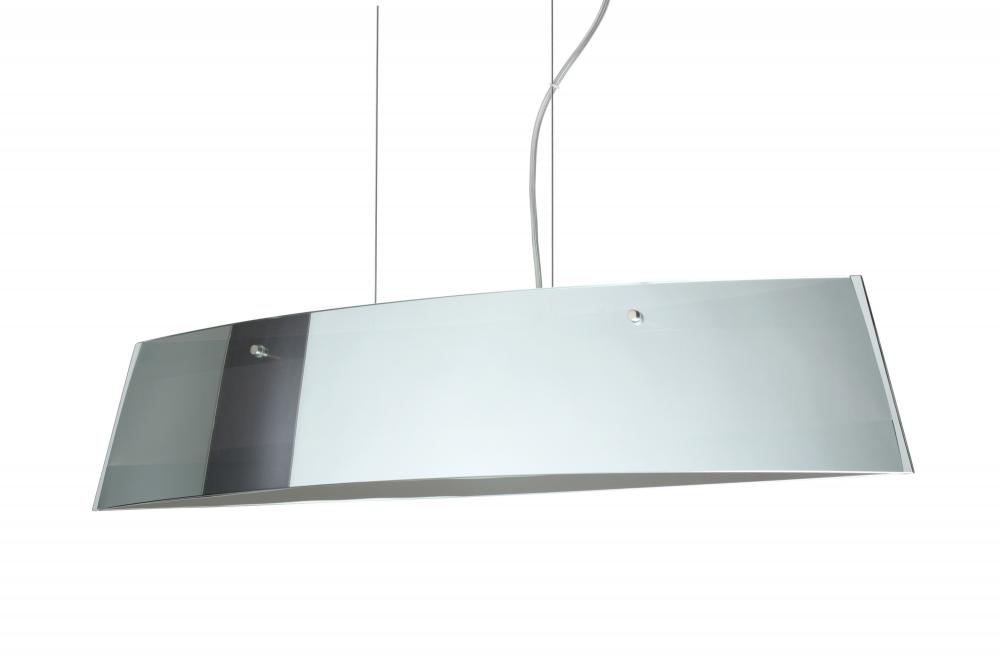 Besa Pendant Silhouette 36 Polished Nickel Mirror/Frost 4x5W LED