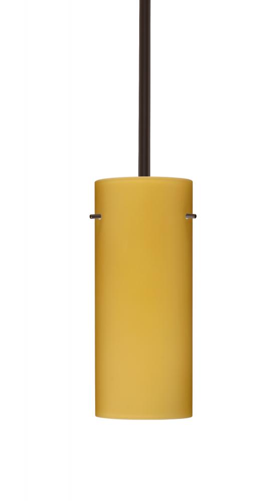 Besa Stilo 10 LED Pendant Vanilla Matte Bronze 1x9W LED
