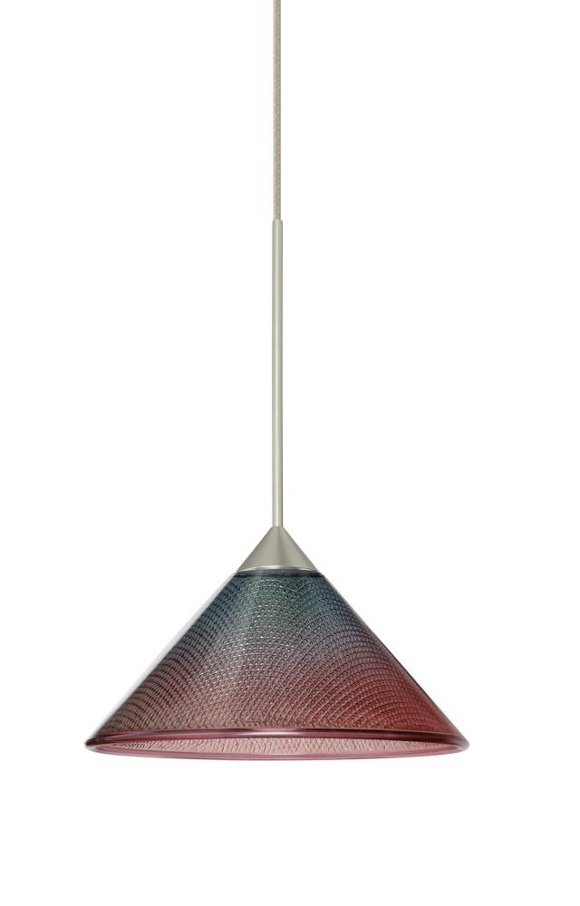 Besa Pendant For Multiport Canopy Kona Satin Nickel Bi-Color 1x5W LED