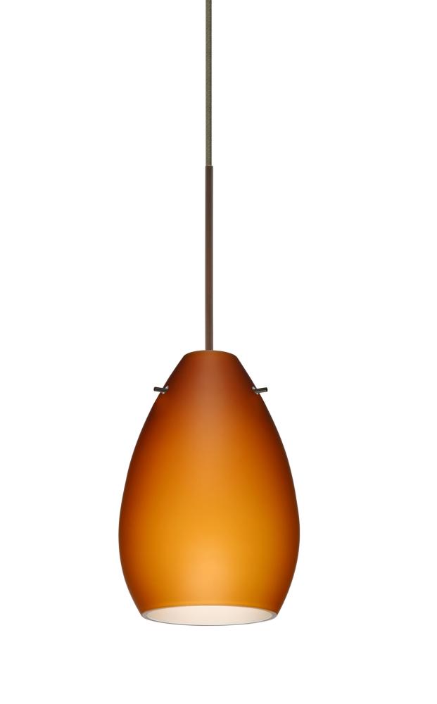 Besa Pendant For Mulitport Canopy Pera 6 Bronze Amber Matte 1x5W LED