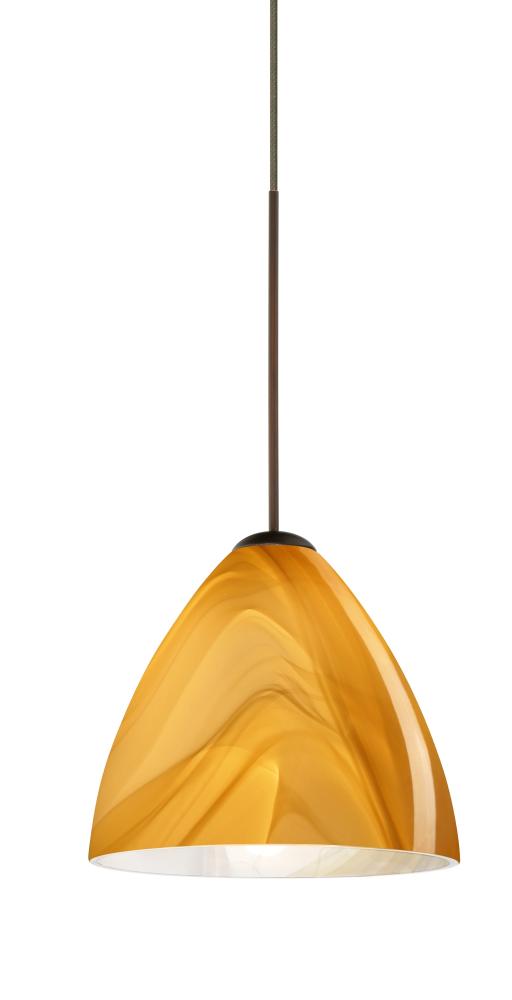 Besa Pendant For Multport Canopy Mia Bronze Honey 1x5W LED