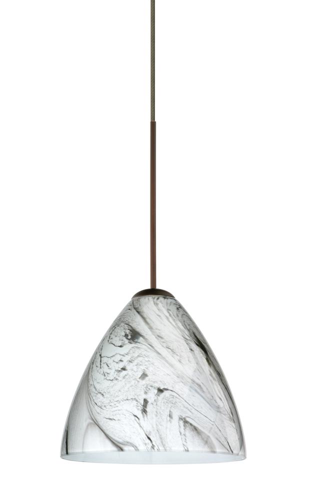 Besa Pendant For Multport Canopy Mia Bronze Marble Grigio 1x50W Halogen