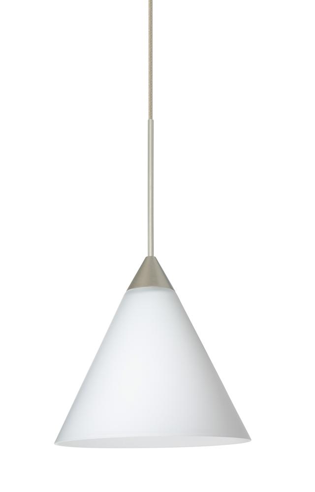Besa Pendant For Multiport Canopy Kani Satin Nickel Opal Matte 1x5W LED
