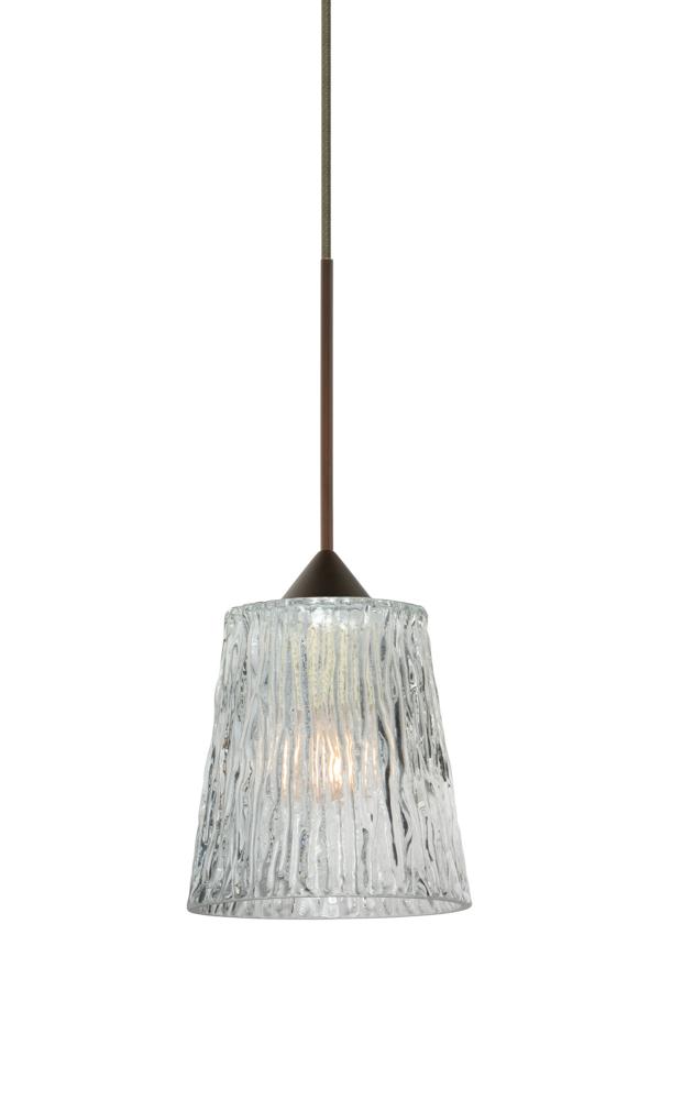 Besa Pendant For Multiport Canopy Nico 4 Bronze Clear Stone 1x35W Halogen