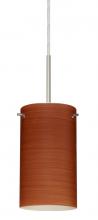 Besa Lighting 1BT-4404CH-SN - Besa Stilo 7 Pendant Satin Nickel Cherry 1x50W Candelabra