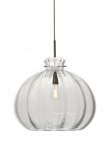 Besa Lighting 1JC-464588-EDIL-BR - Besa Pendant Pinta 12 Clear Bronze 1x8W LED Filament