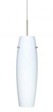 Besa Lighting 1JC-489707-LED-SN - Besa Suzi 14 Pendant Opal Matte Satin Nickel 1x9W LED