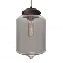 Besa Lighting 1JC-OLINSM-BR - Besa Olin Pendant Bronze Smoke 1x60W Medium Base T10