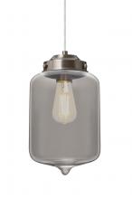 Besa Lighting 1JC-OLINSM-EDIL-SN - Besa Olin Pendant Satin Nickel Smoke 1x4W LED Filament