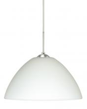 Besa Lighting 1JT-420107-SN - Besa Tessa Pendant Satin Nickel White 1x75W Medium Base