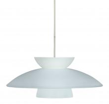 Besa Lighting 1JT-451325-SN - Besa Trilo 15 Pendant Satin Nickel Frost 1x75W Medium Base