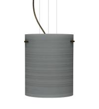 Besa Lighting 1KG-4006TN-BR - Besa Pendant Tamburo 8 Bronze Titan 1x100W Medium Base