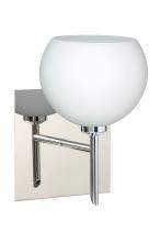 Besa Lighting 1SW-565807-CR-SQ - Besa Wall With SQ Canopy Palla 5 Chrome Opal Matte 1x40W G9