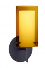 Besa Lighting 1SW-G44007-BR - Besa Pahu 4 Wall 1SW Transparent Armagnac/Opal Bronze 1x40W G9