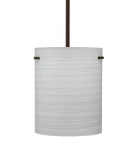 Besa Lighting 1TT-4006KR-LED-BR - Besa Tamburo 8 Pendant Chalk Bronze 1x11W LED