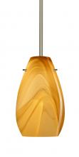 Besa Lighting 1TT-4126HN-LED-SN - Besa Pera 9 LED Pendant Honey Satin Nickel 1x9W LED