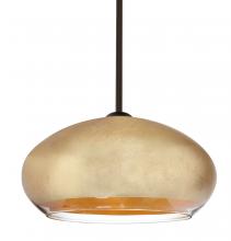 Besa Lighting 1TT-4345GF-BR - Besa Brio 14 Stem Pendant Bronze Gold Foil 1x75W Medium Base