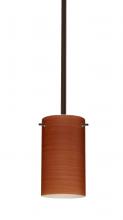 Besa Lighting 1TT-4404CH-MED-BR - Besa Stem Stilo 7 Pendant Bronze Cherry 1x40W B10 Med