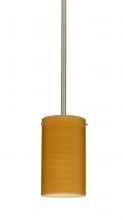 Besa Lighting 1TT-4404OK-SN - Besa Stem Stilo 7 Pendant Satin Nickel Oak 1x50W Candelabra