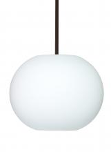 Besa Lighting 1TT-477507-BR - Besa Stem Pendant Jordo Bronze Opal Matte 1x150W Medium Base