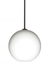 Besa Lighting 1TT-COCO1207-LED-BR - Besa Coco 12 Stem Pendant, Opal Matte, Bronze Finish, 1x9W LED