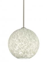 Besa Lighting 1TT-COCO1219-LED-SN - Besa Coco 12 Stem Pendant, Carrera, Satin Nickel Finish, 1x9W LED