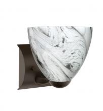 Besa Lighting 1WZ-7572MG-LED-BR - Besa Wall Sasha Bronze Marble Grigio 1x9W LED