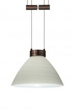 Besa Lighting 1XA-1743KR-BR - Besa Pendant Domi Bronze Chalk 1x50W Halogen