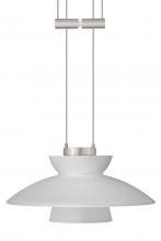 Besa Lighting 1XA-271825-SN - Besa Pendant Trilo 7 Satin Nickel Frost 1x50W Halogen