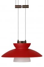 Besa Lighting 1XA-271831-BR - Besa Pendant Trilo 7 Bronze Red Matte 1x50W Halogen