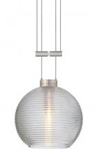 Besa Lighting 1XA-461500-SN - Besa Pendant Kristall 6 Satin Nickel Clear 1x35W Halogen