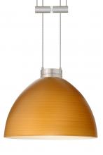 Besa Lighting 1XA-4679OK-SN - Besa Pendant Brella Satin Nickel Oak 1x50W Halogen