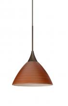 Besa Lighting 1XC-1743CH-LED-BR - Besa Pendant Domi Bronze Cherry 1x6W LED