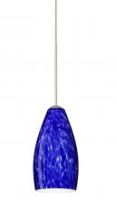 Besa Lighting 1XC-719886-LED-SN - Besa Pendant Karli Satin Nickel Blue Cloud 1x5W LED