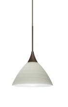 Besa Lighting 1XT-1743KR-LED-BR - Besa Pendant Domi Bronze Chalk 1x6W LED