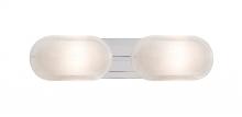 Besa Lighting 2WT-962759-CR - Besa, Cabo Vanity, Frost/Bubble, Chrome Finish, 2x60W Medium Base