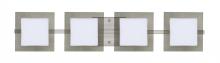 Besa Lighting 4WS-7735SM-LED-SN - Besa Wall Alex Satin Nickel Opal/Smoke 4x5W LED