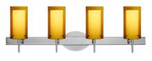 Besa Lighting 4SW-G44007-CR - Besa Pahu 4 Wall 4SW Transparent Armagnac/Opal Chrome 4x40W G9